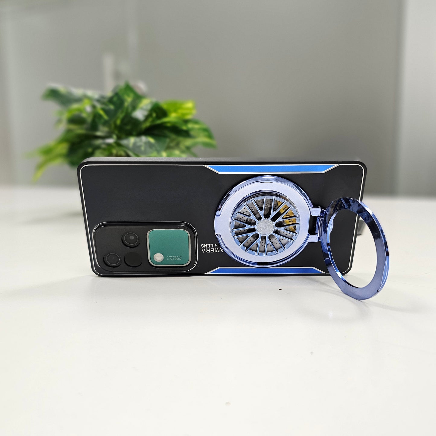 Vivo V30 Pro 5G Best Selling Stress Buster Wheel Aluminium Metal Scratch Resistant Back Case