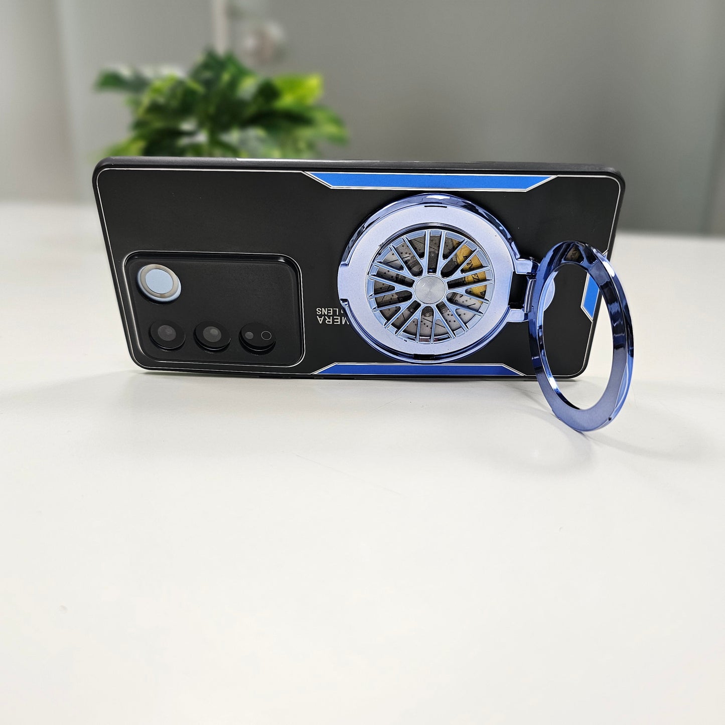 Vivo V27 5G Best Selling Stress Buster Wheel Aluminium Metal Scratch Resistant Back Case