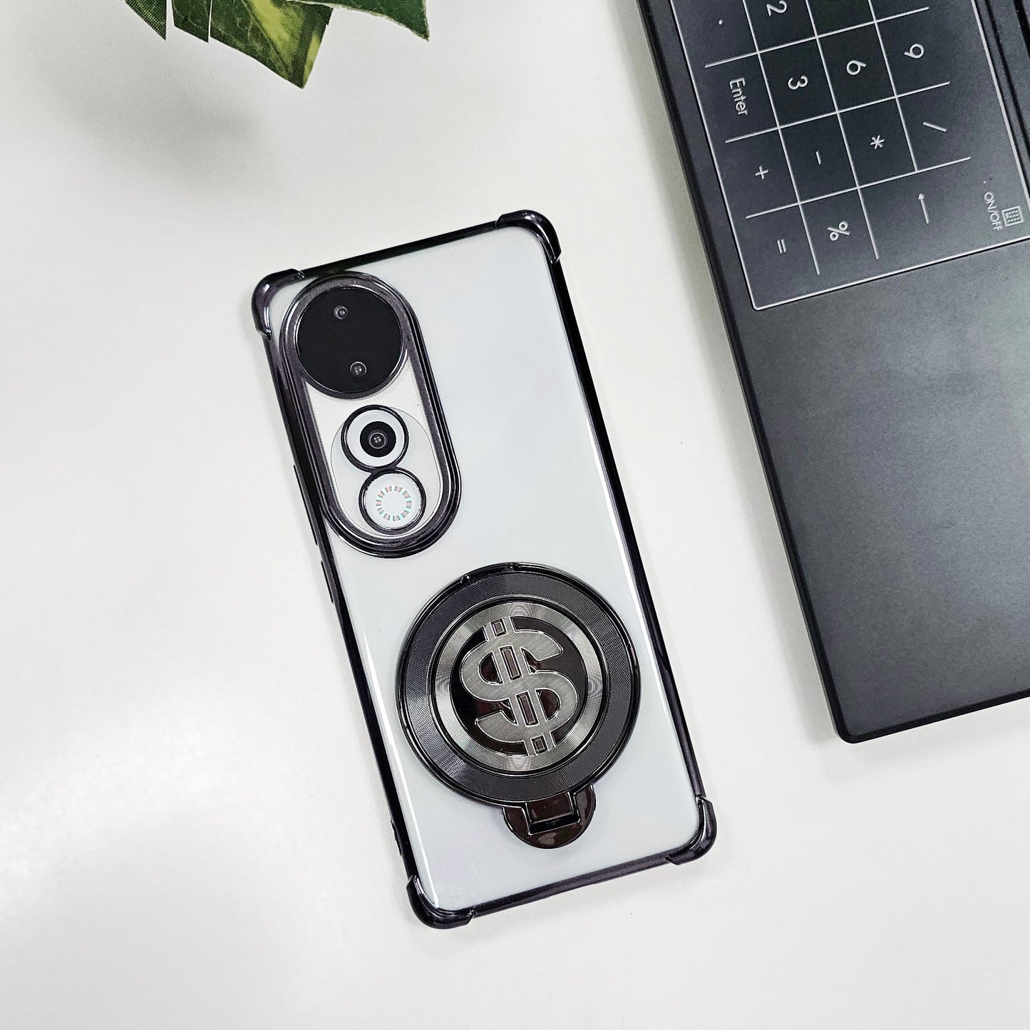 Vivo V40 Pro 5G Four Corner Airbags 100% Original Astro Money Magnet Rotating Dollar Case