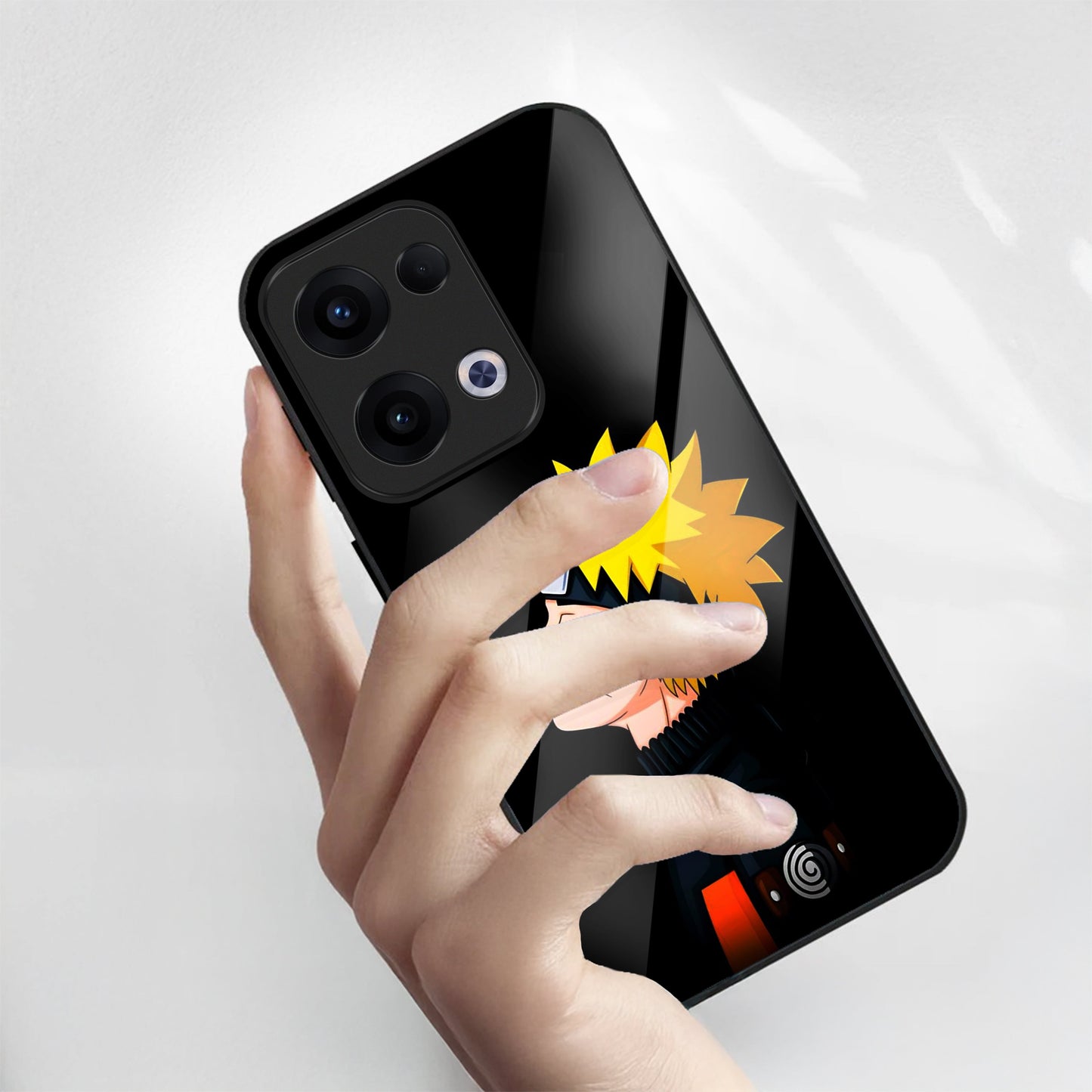 Oppo Reno 13 5G Premium Acrylic Shockproof Glass Back Case (Naruto Legacy)