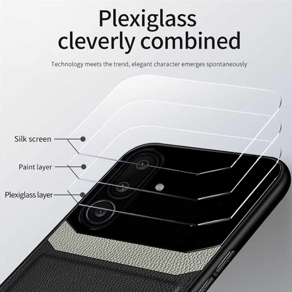 Samsung Galaxy M56 5G Premium Leather Lens Protective Case