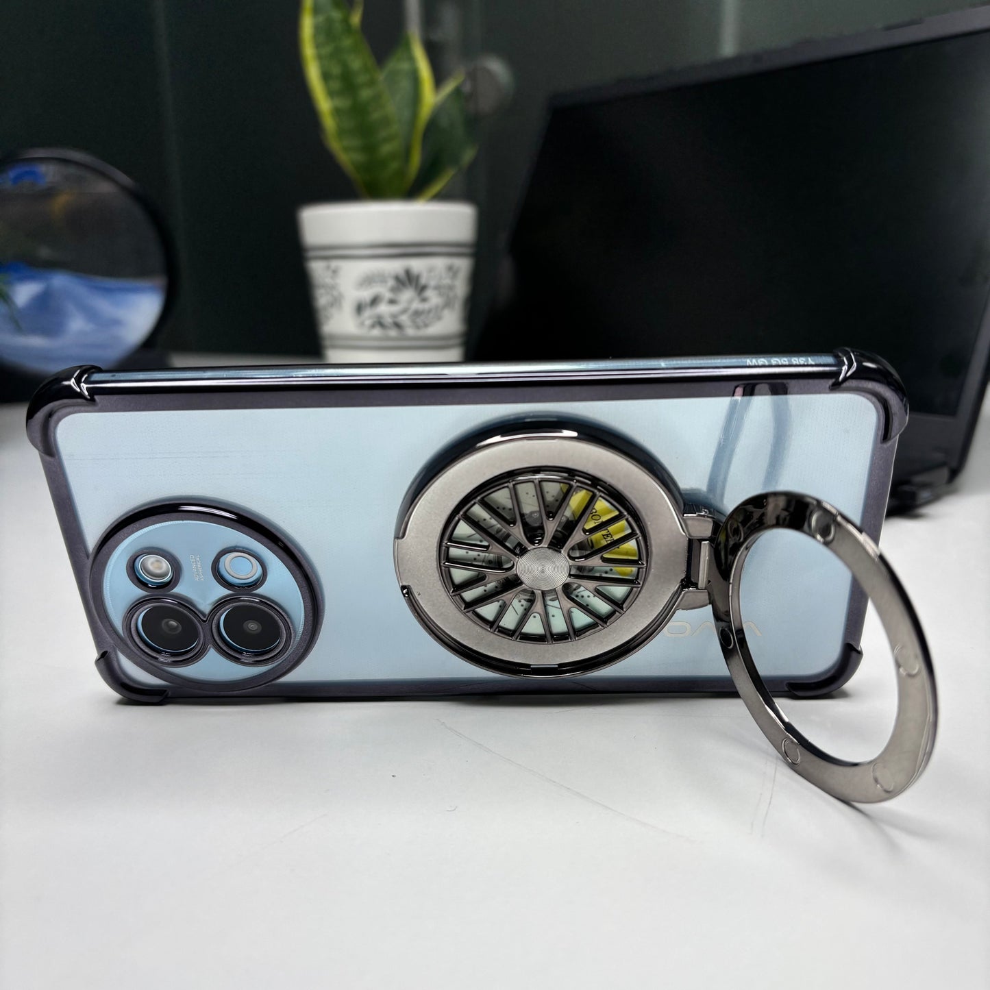 Vivo V30e 5G Premium Stress Buster Wheel Rotating Shockproof Airbags Case