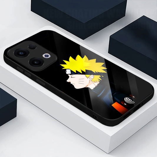 Oppo Reno 13 5G Premium Acrylic Shockproof Glass Back Case (Naruto Legacy)