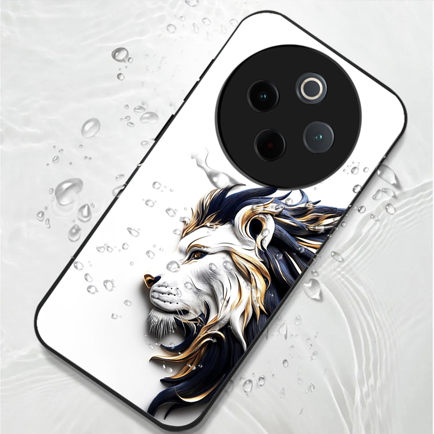 Vivo T4 5G Premium Acrylic Shockproof Glass Back Case (King’s Flow)