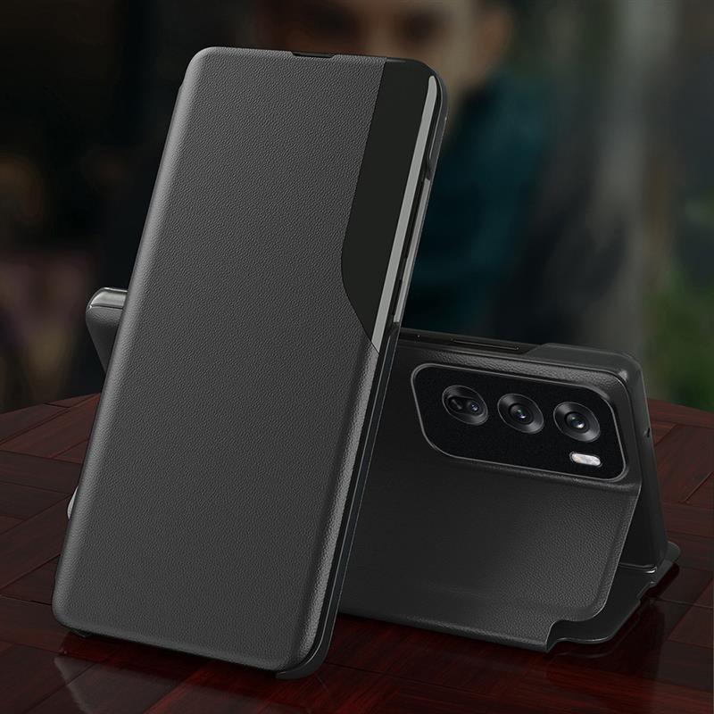 Oppo Reno 12 Pro 5G Luxury Half Window Leather Flip Case