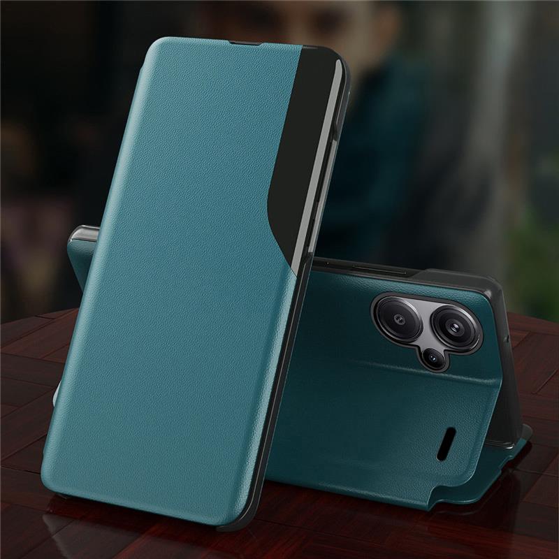 Redmi Note 13 Pro+ 5G Luxury Half Window Leather Flip Case