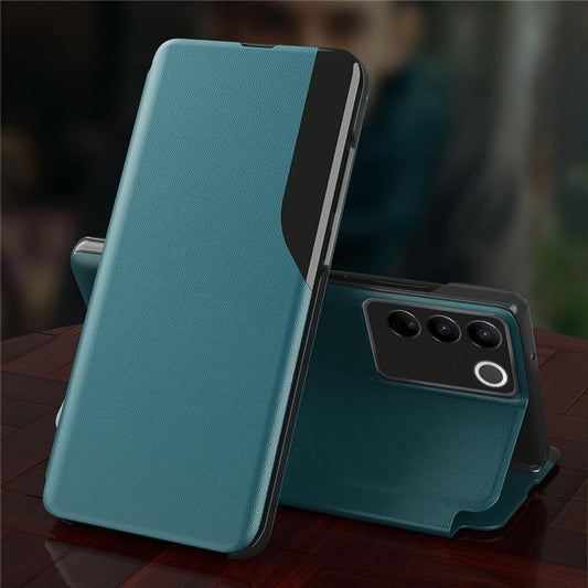 Vivo V27 / V27 Pro 5G Luxury Half Window Leather Flip Case
