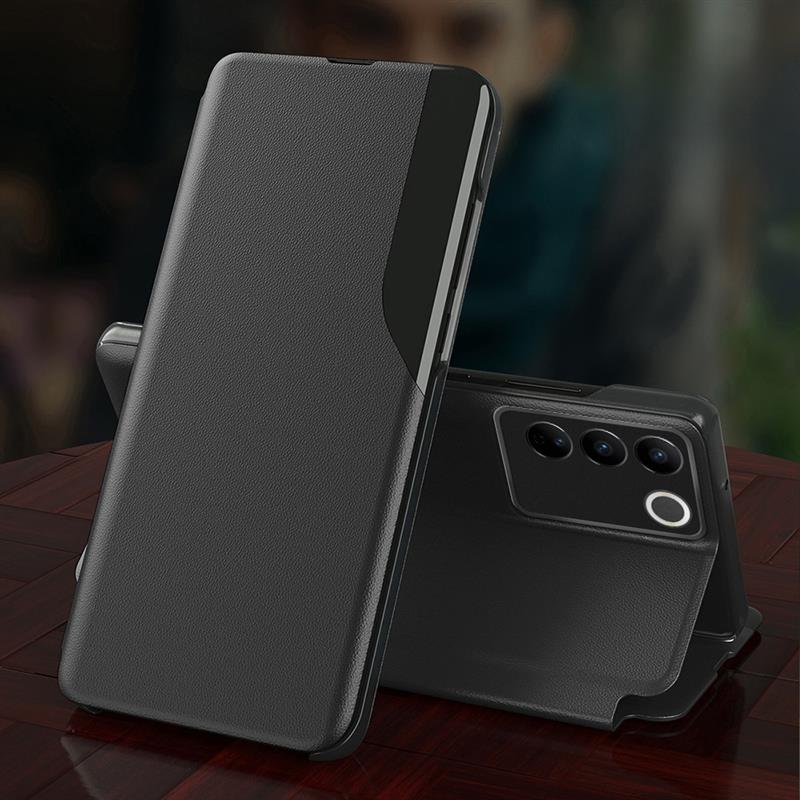 Vivo V27 / V27 Pro 5G Luxury Half Window Leather Flip Case
