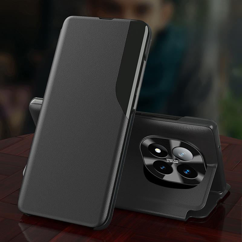 Redmi Note 14 Pro+ 5G Luxury Half Window Leather Flip Case