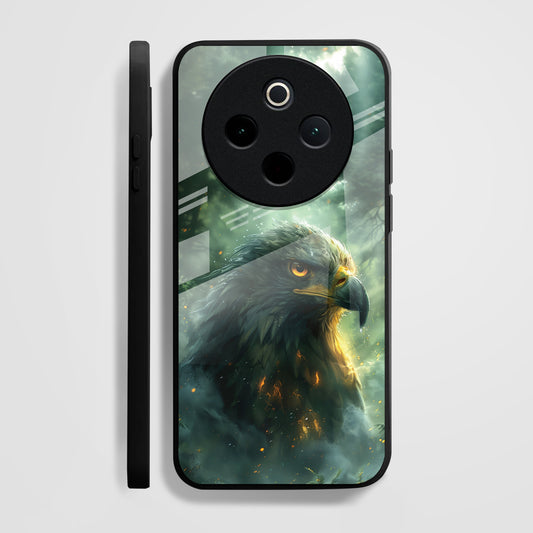 Vivo T4 5G Premium Acrylic Shockproof Glass Back Case (Eagle Case)