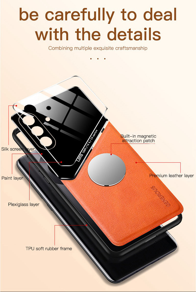 Samsung Galaxy S23 FE 5G Luxury Generous® Leather Protective Back Case