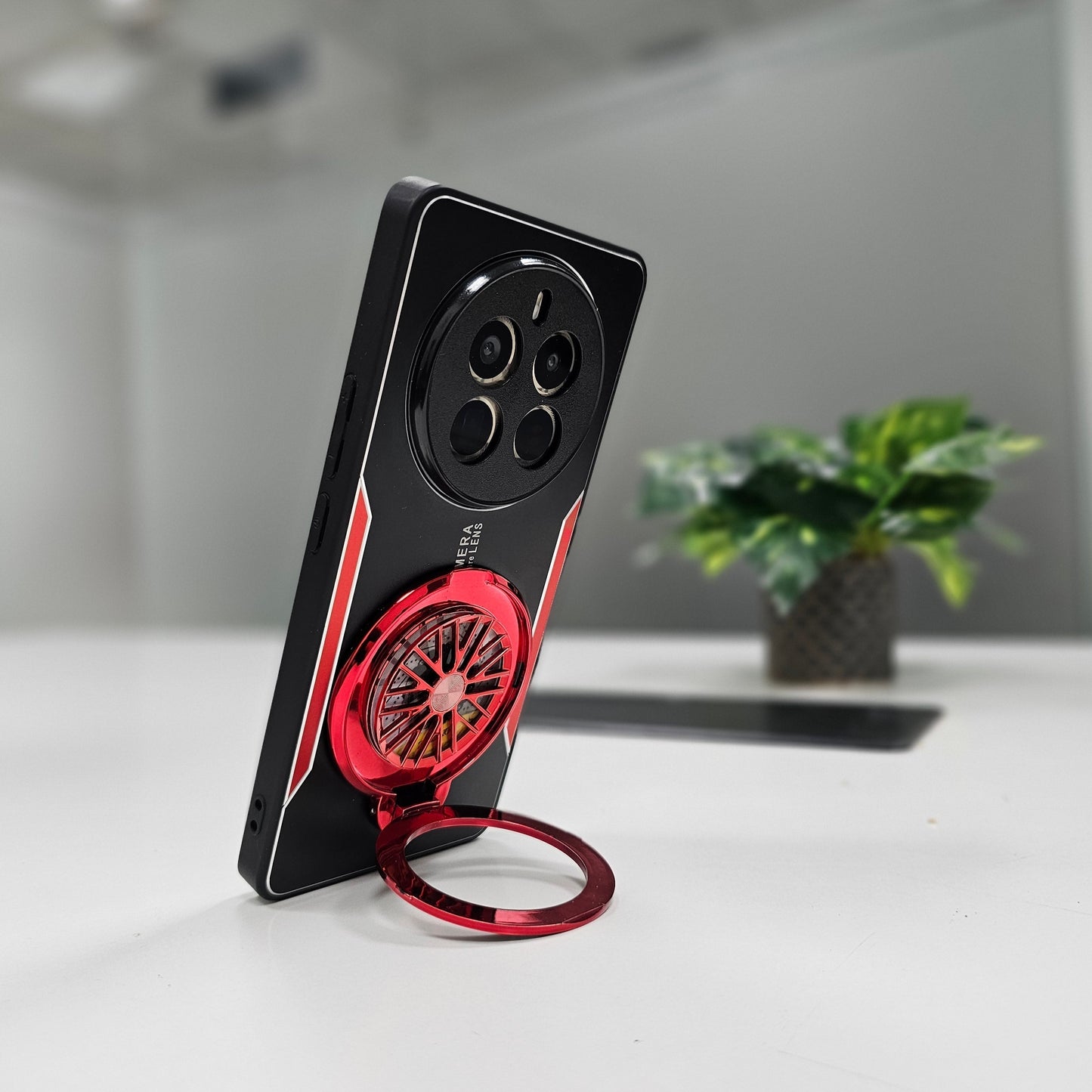 Realme 12 Pro+ 5G Best Selling Stress Buster Wheel Aluminium Metal Scratch Resistant Back Case