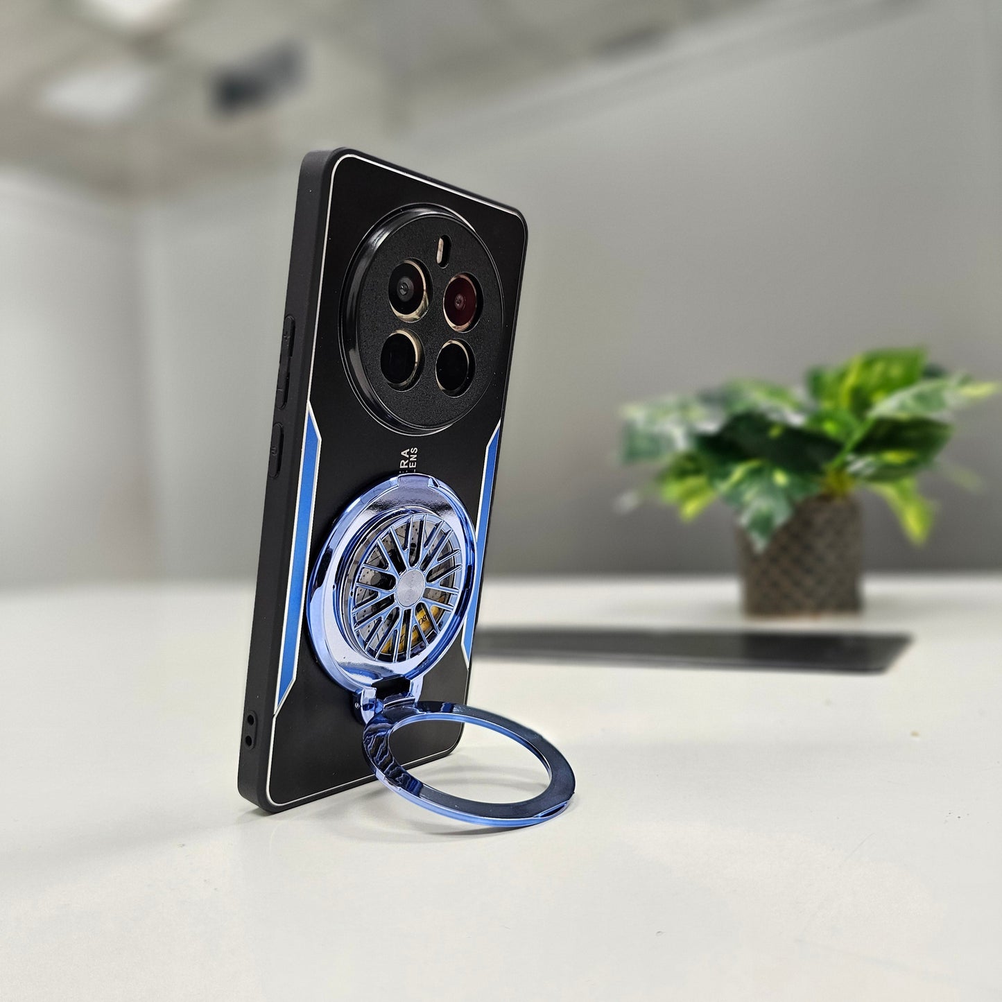 Realme 12 Pro+ 5G Best Selling Stress Buster Wheel Aluminium Metal Scratch Resistant Back Case