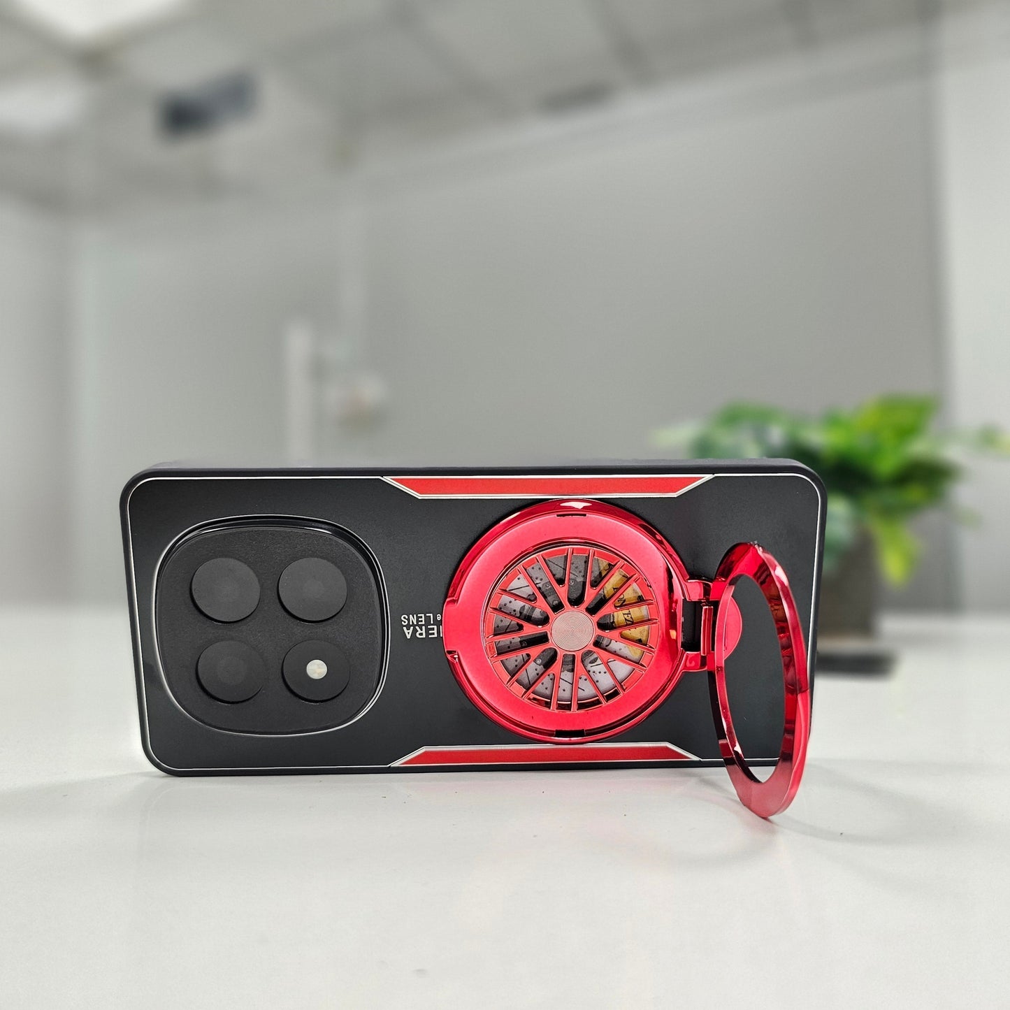 Redmi Note 14 Pro+ 5G Best Selling Stress Buster Wheel Aluminium Metal Scratch Resistant Back Case