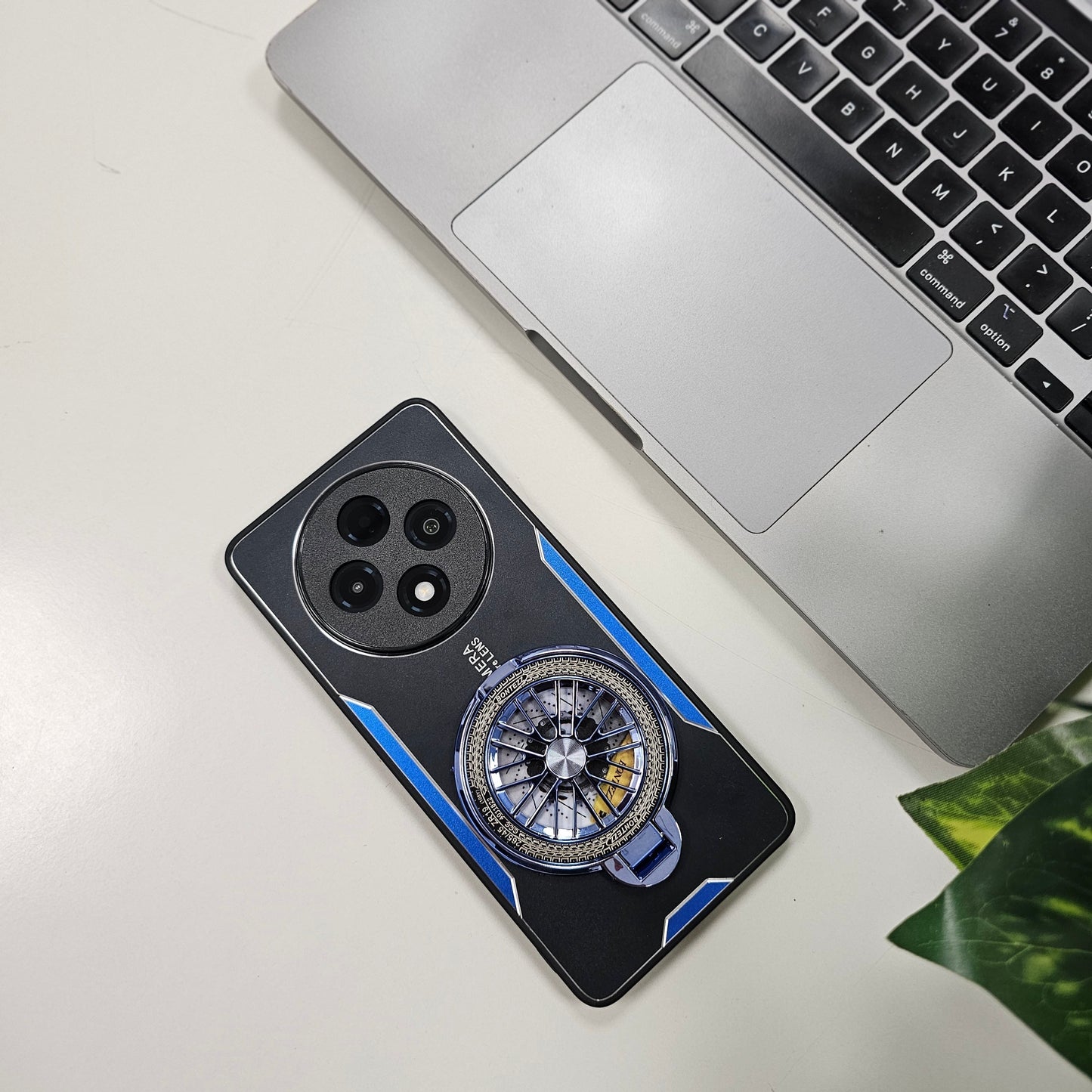 Oppo F27 Pro+ 5G Best Selling Stress Buster Wheel Aluminium Metal Scratch Resistant Back Case