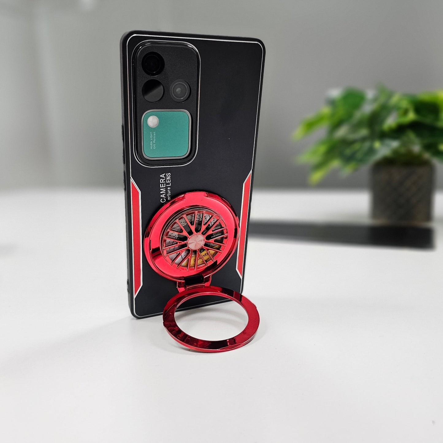 Vivo V30 Pro 5G Best Selling Stress Buster Wheel Aluminium Metal Scratch Resistant Back Case