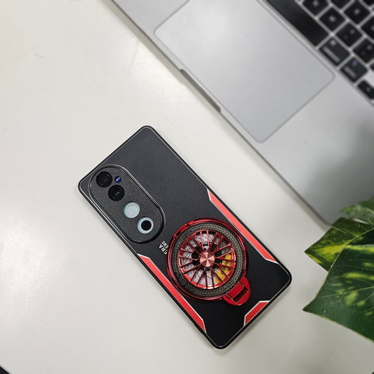 Vivo V40 Pro 5G Best Selling Stress Buster Wheel Aluminium Metal Scratch Resistant Back Case