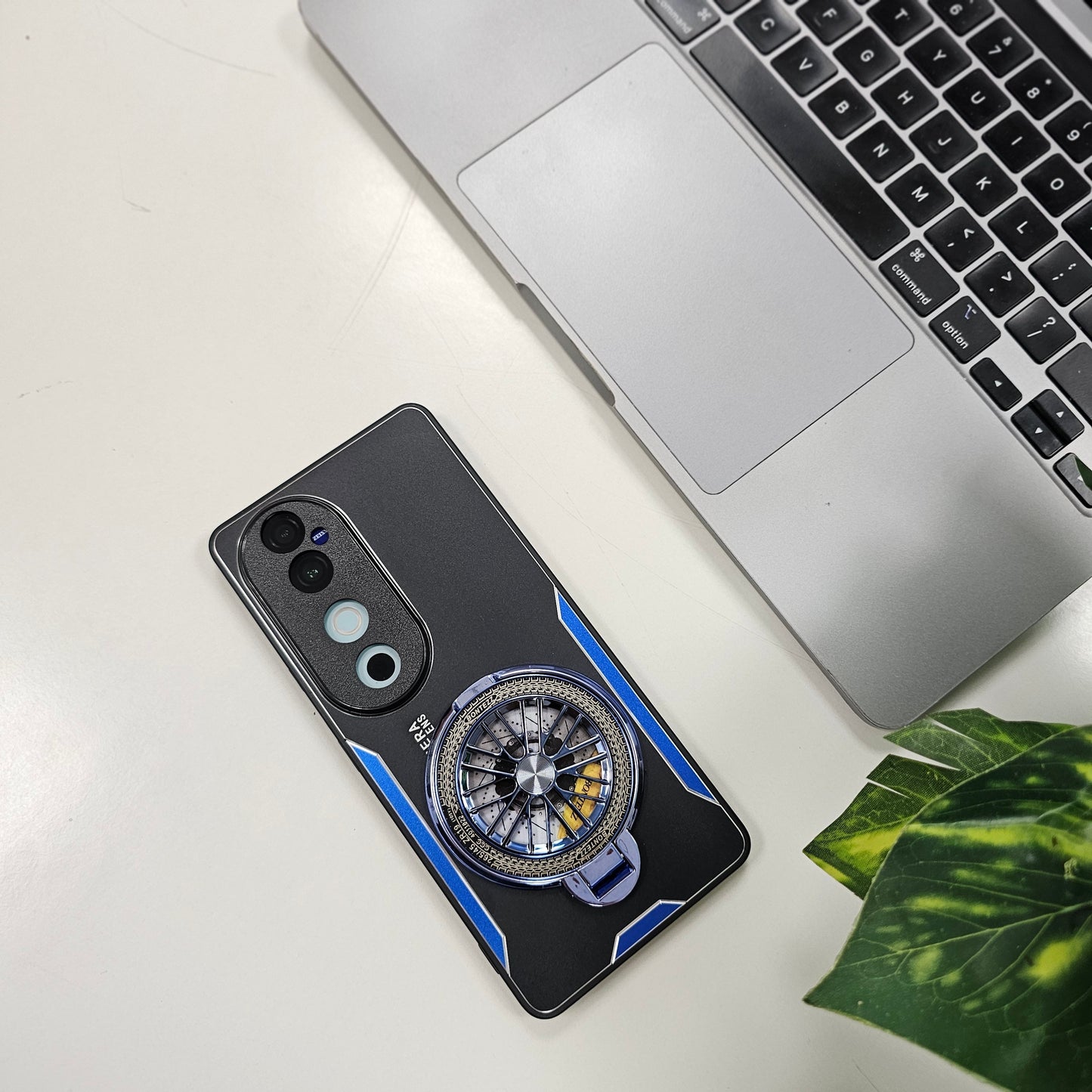 Vivo V40 Pro 5G Best Selling Stress Buster Wheel Aluminium Metal Scratch Resistant Back Case