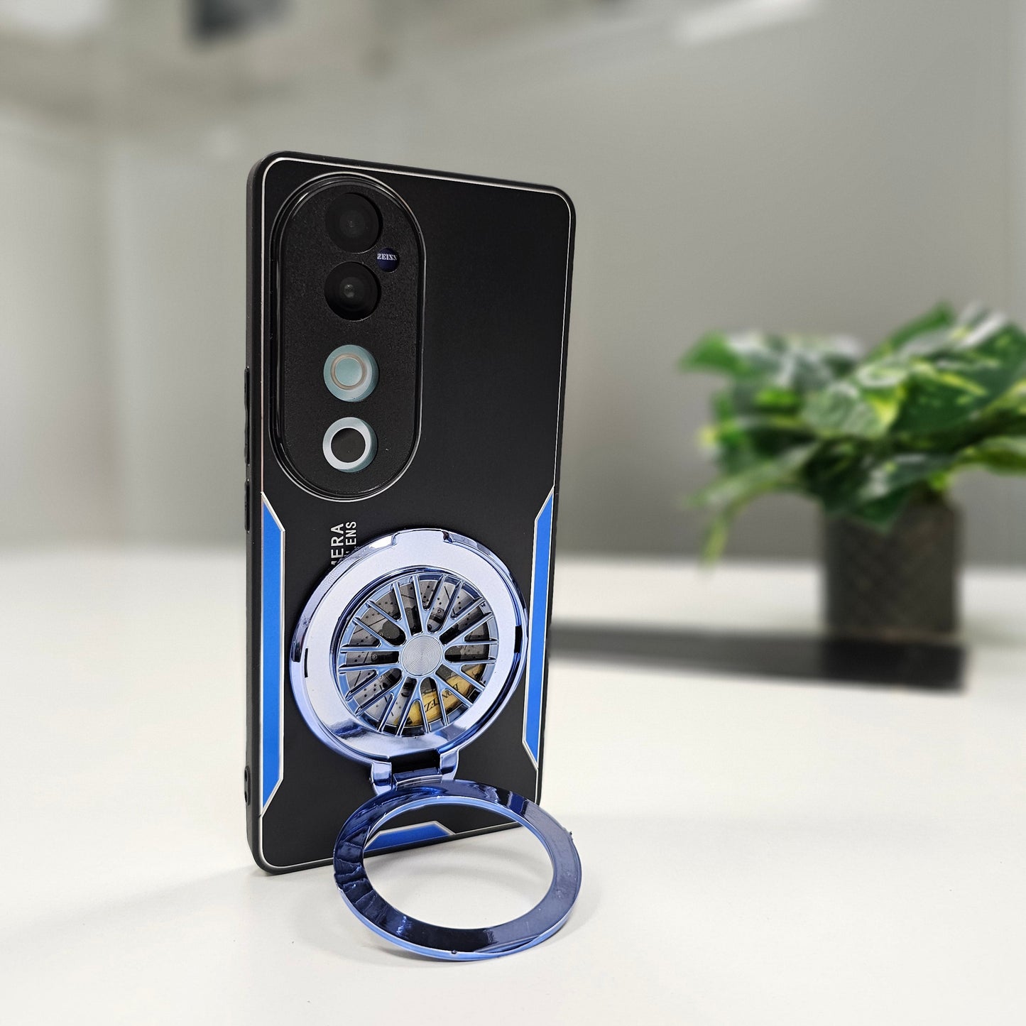 Vivo V40 Pro 5G Best Selling Stress Buster Wheel Aluminium Metal Scratch Resistant Back Case