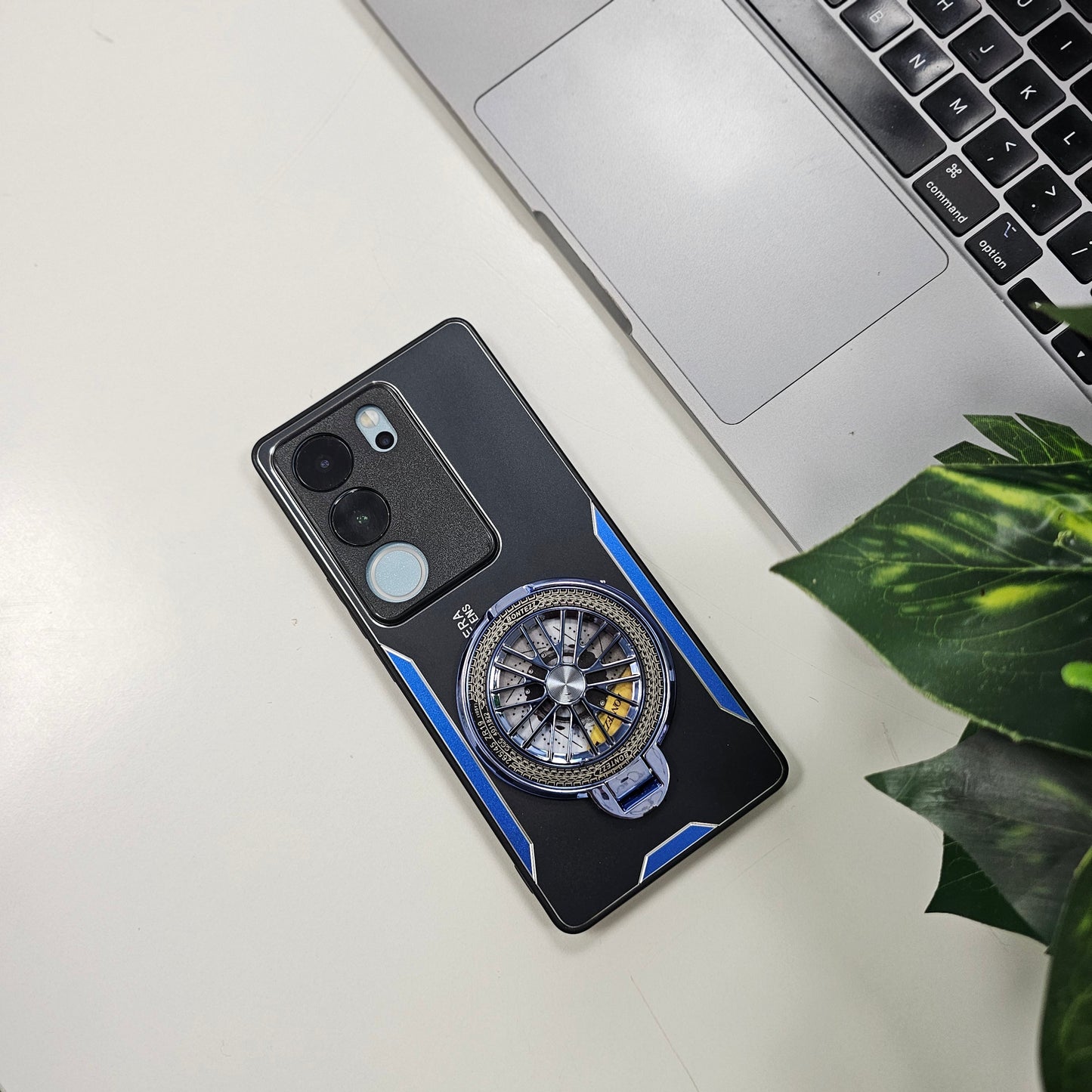 Vivo V29 5G Best Selling Stress Buster Wheel Aluminium Metal Scratch Resistant Back Case