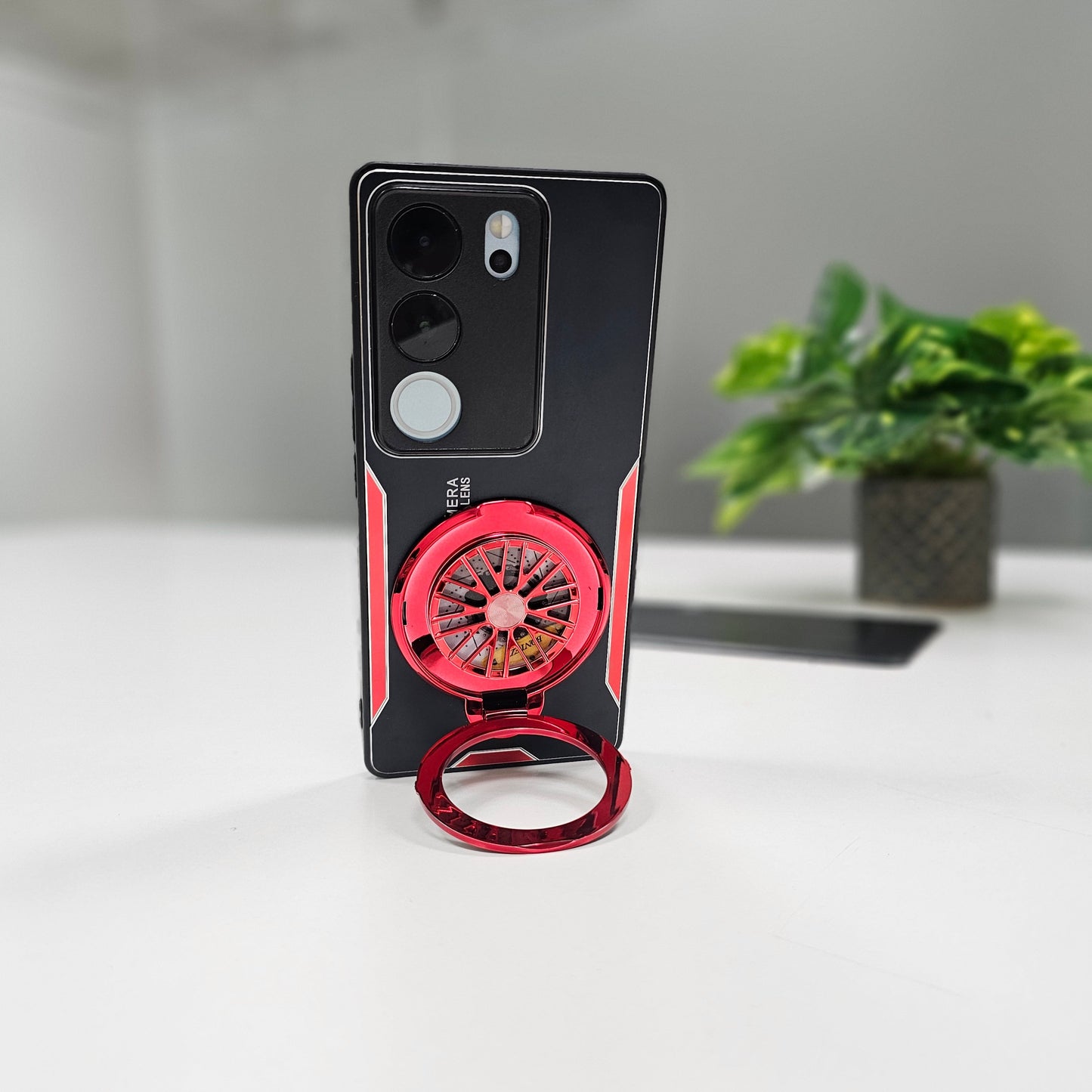 Vivo V29 5G Best Selling Stress Buster Wheel Aluminium Metal Scratch Resistant Back Case