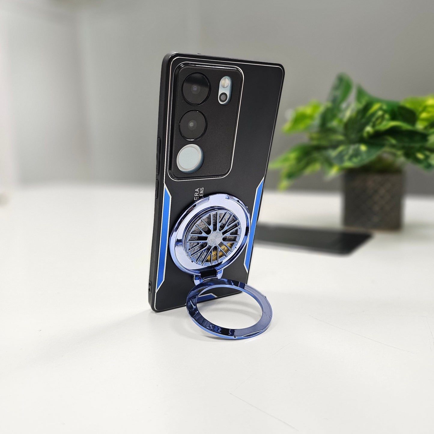 Vivo V29 5G Best Selling Stress Buster Wheel Aluminium Metal Scratch Resistant Back Case