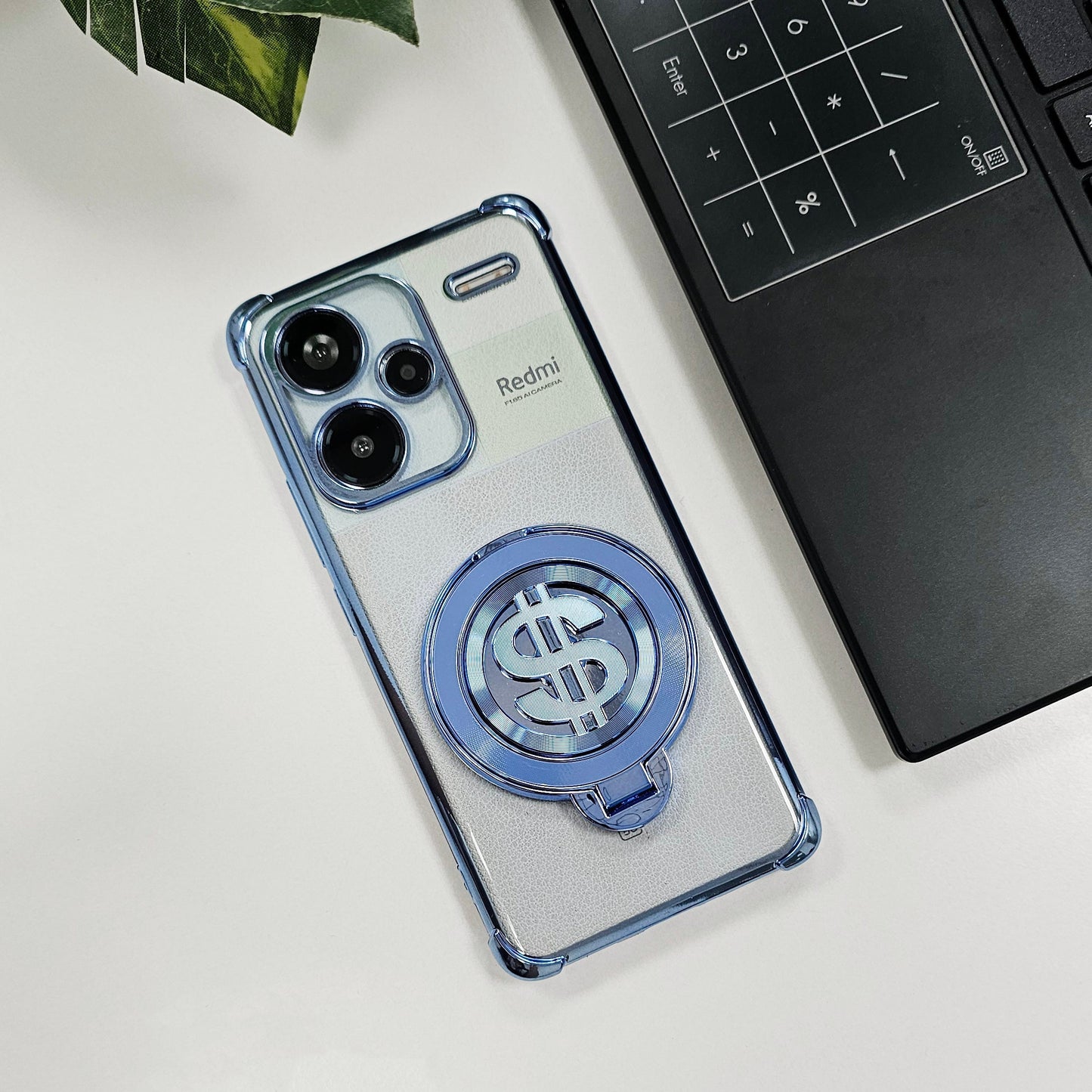 Redmi Note 13 Pro+ 5G Four Corner Airbags 100% Original Astro Money Magnet Rotating Dollar Case