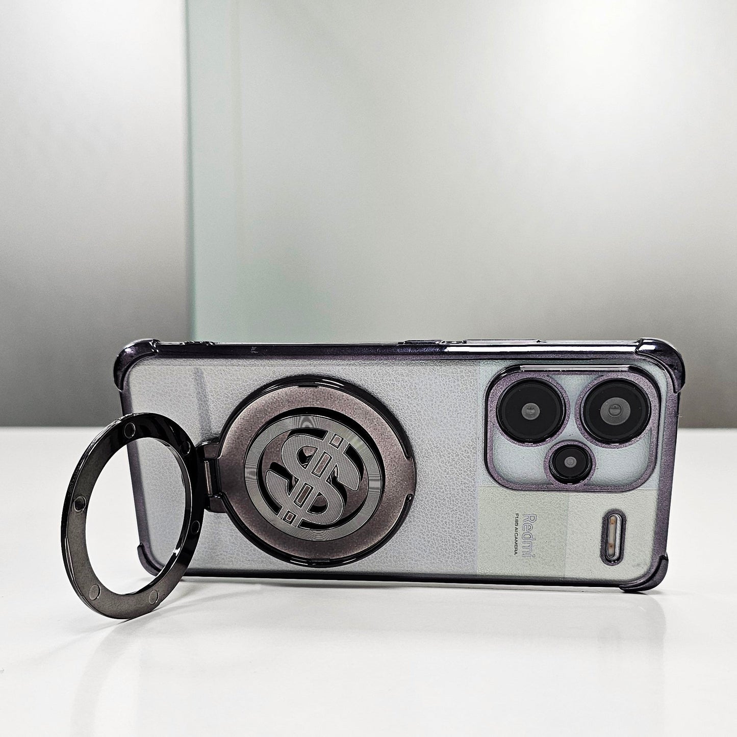 Redmi Note 13 Pro+ 5G Four Corner Airbags 100% Original Astro Money Magnet Rotating Dollar Case