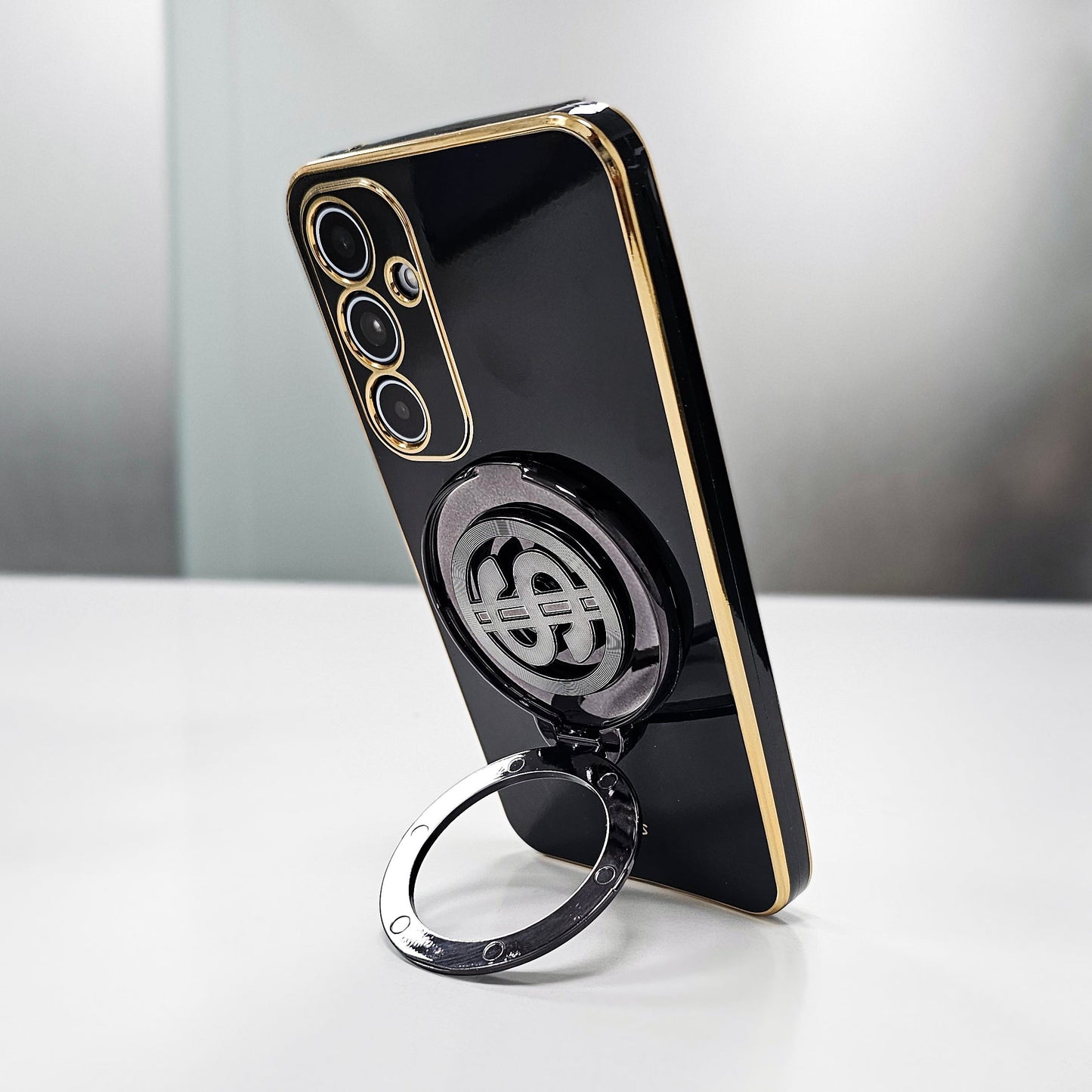 Samsung Galaxy A55 5G Luxury Silicone Money Magnet Rotating Dollar Case