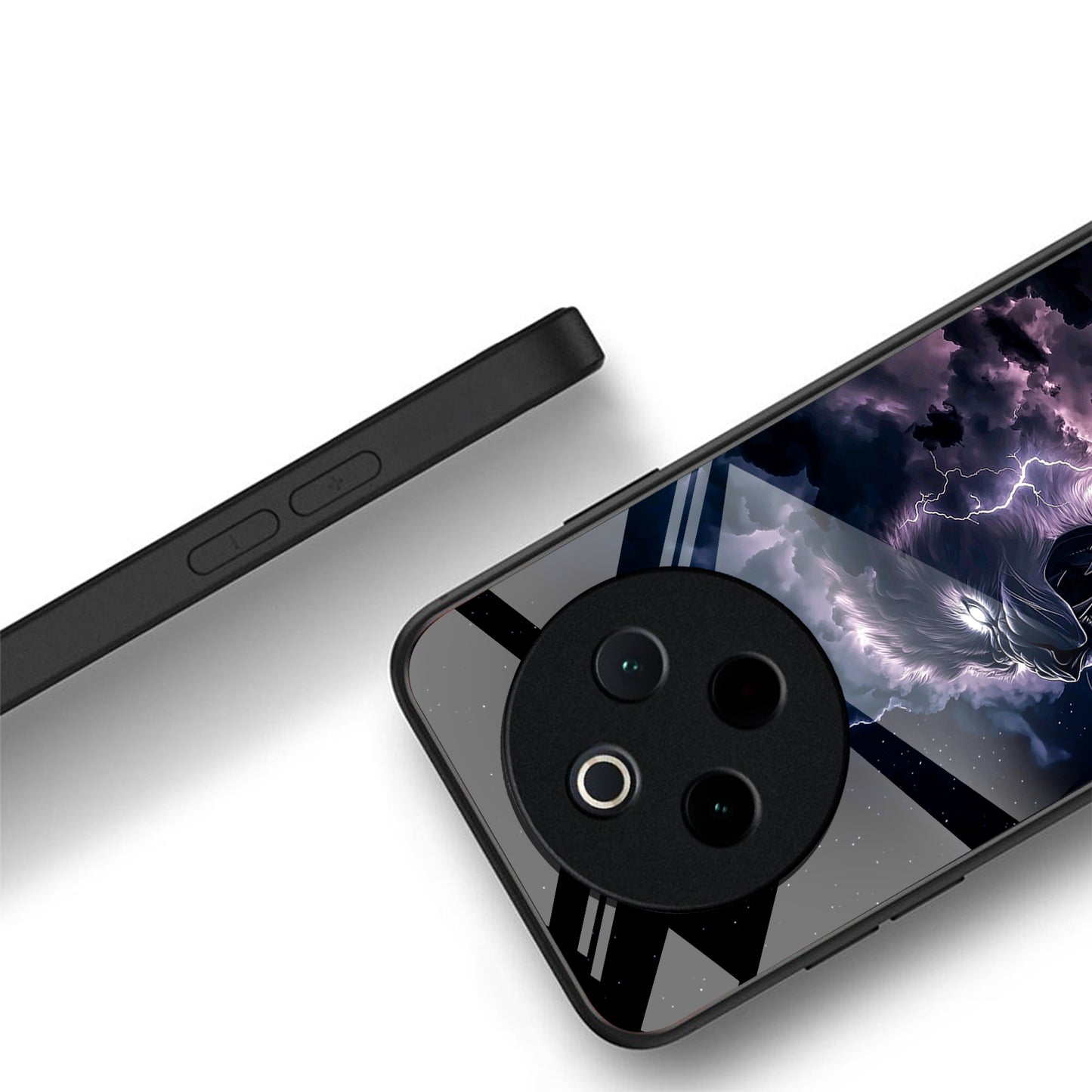 Vivo T4 5G Premium Acrylic Shockproof Glass Back Case (Storm King)