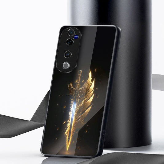Vivo V40 Pro 5G Premium Acrylic Shockproof Glass Back Case (Eternal Sword)