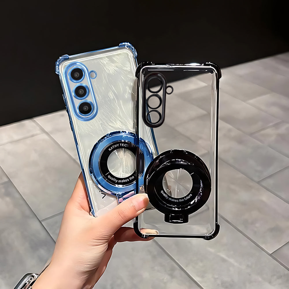 Samsung Galaxy A36 5G Original Luxury Magnifier Ring Stand Shockproof Airbags Corner Case