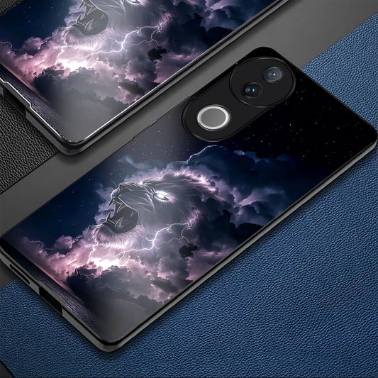 Vivo V50 5G Premium Acrylic Shockproof Glass Back Case (Storm King)