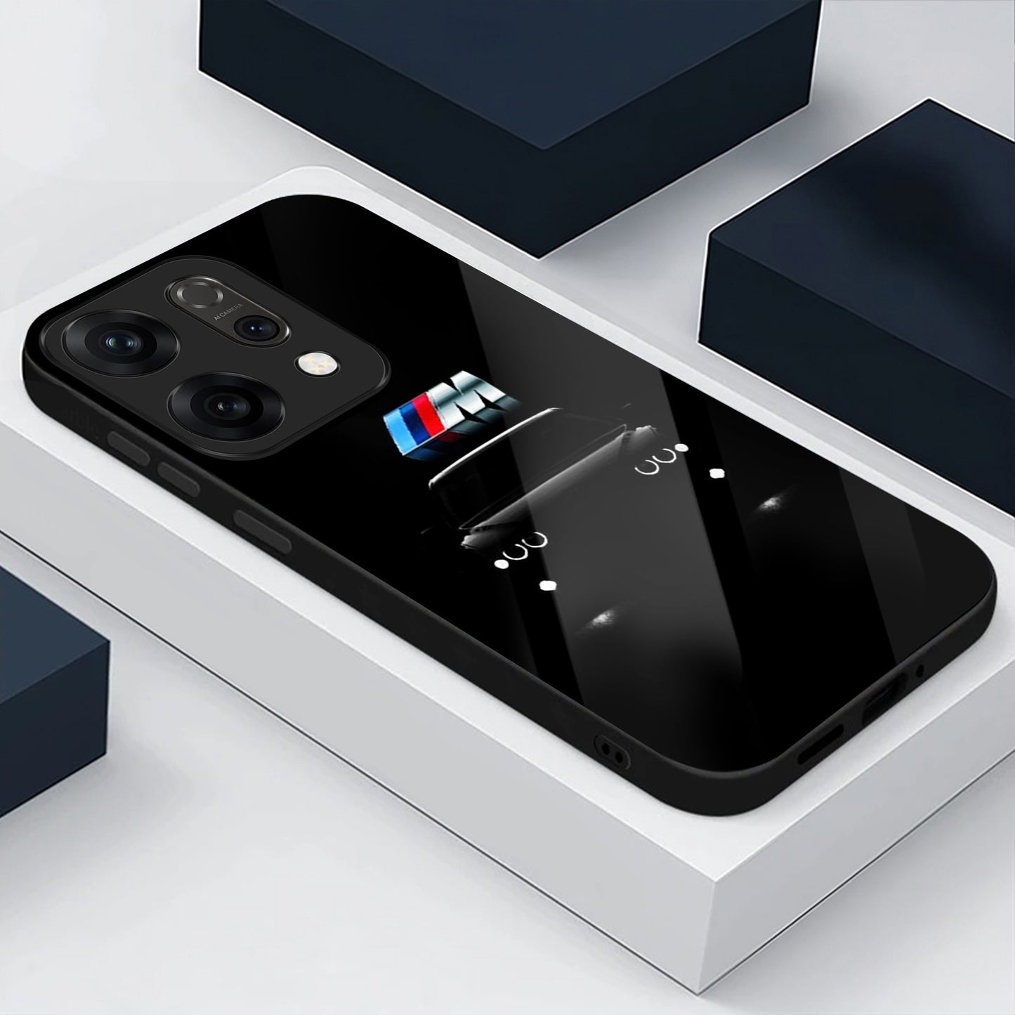 Oppo Reno 14 5G Premium Acrylic Shockproof Glass Back Case (Motorsport Edition)