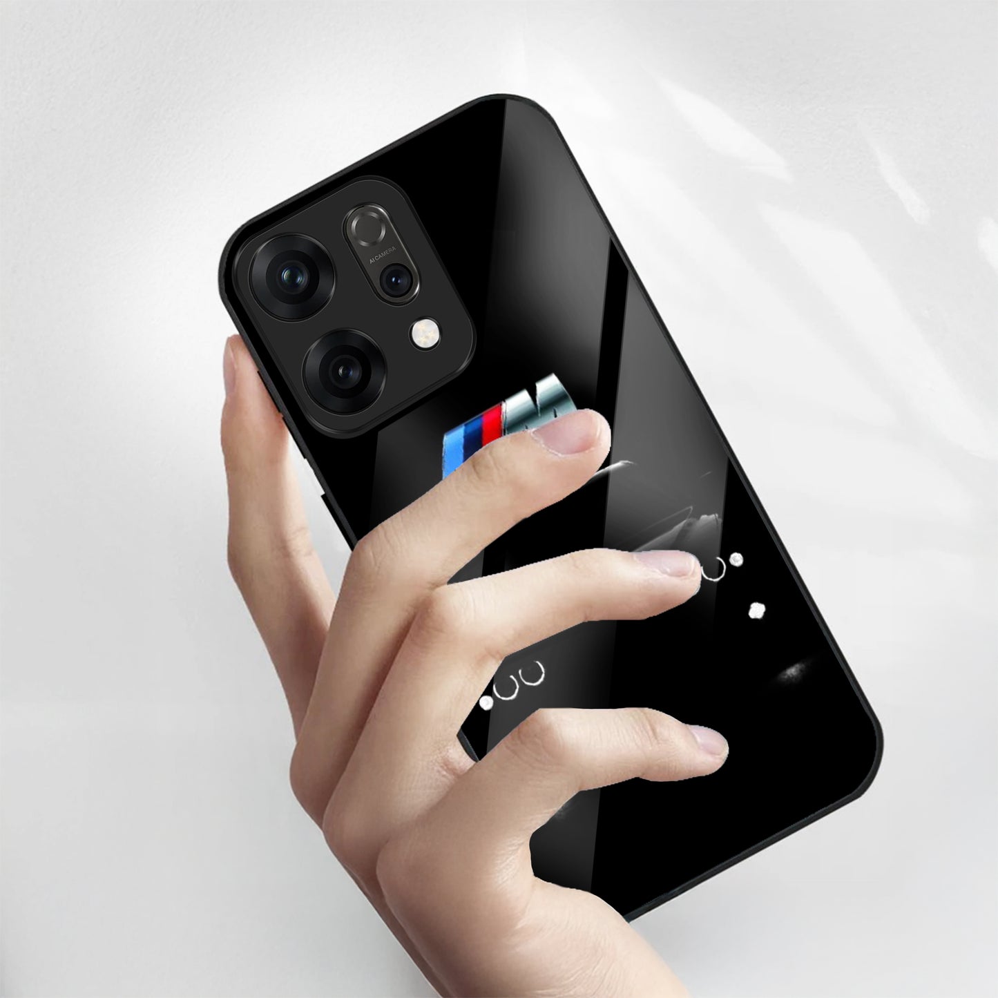 Oppo Reno 14 5G Premium Acrylic Shockproof Glass Back Case (Motorsport Edition)