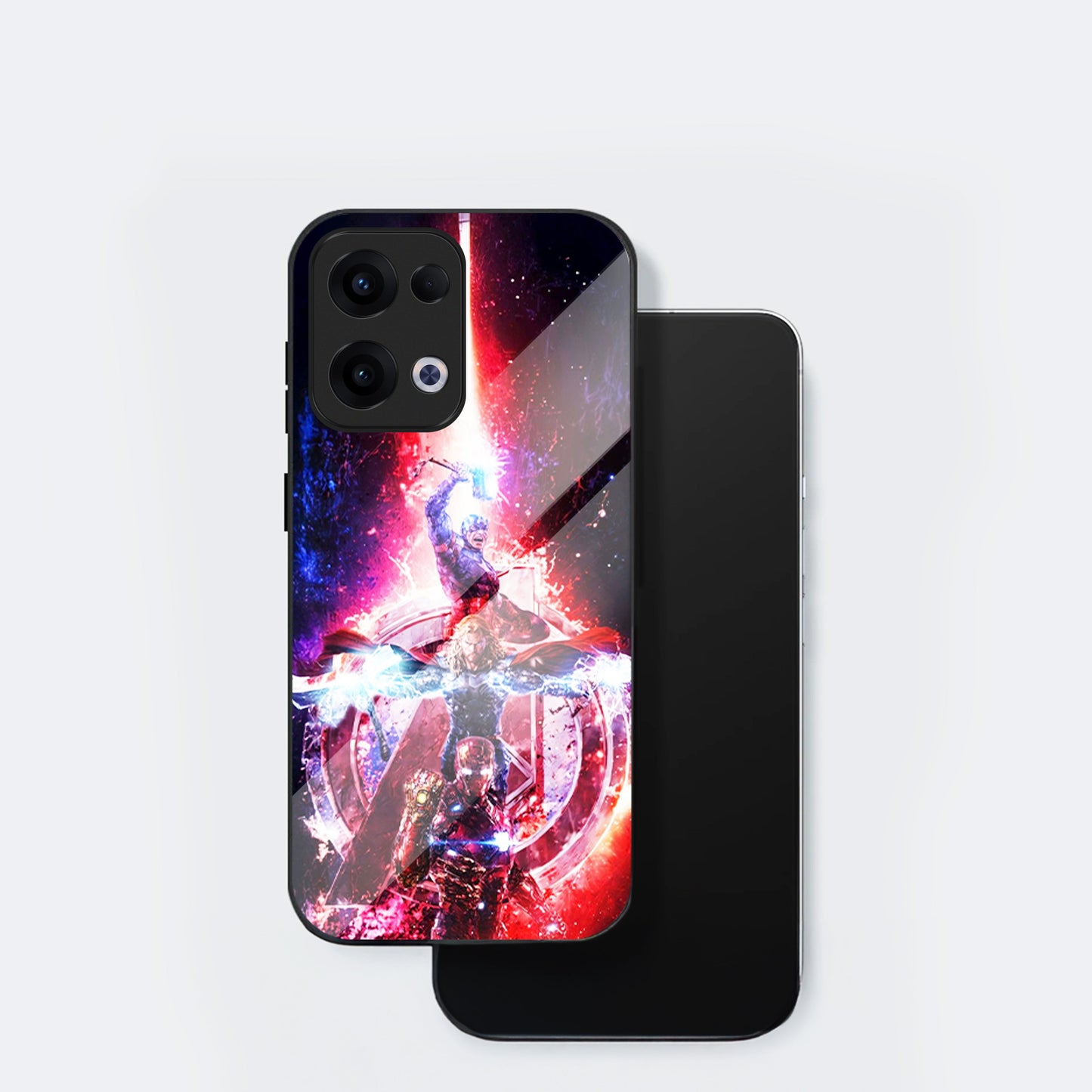 Oppo Reno 13 5G Premium Acrylic Shockproof Glass Back Case (Infinity Blaster)