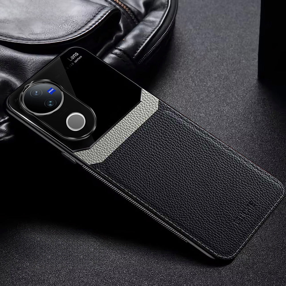 VIVO V50 5G Premium Leather Lens Protective Case