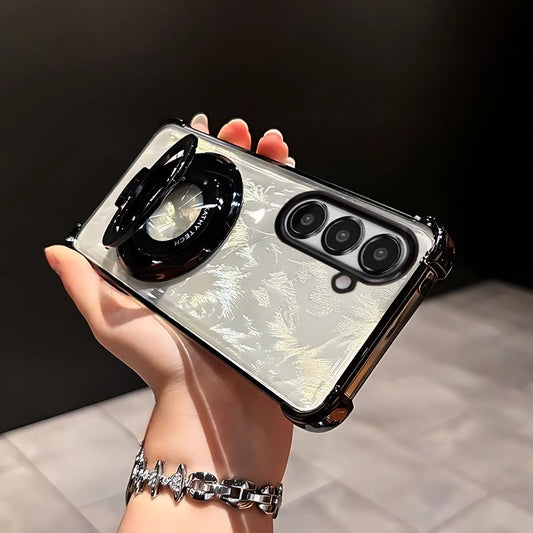 Samsung Galaxy A56 5G Original Luxury Magnifier Ring Stand Shockproof Airbags Corner Case