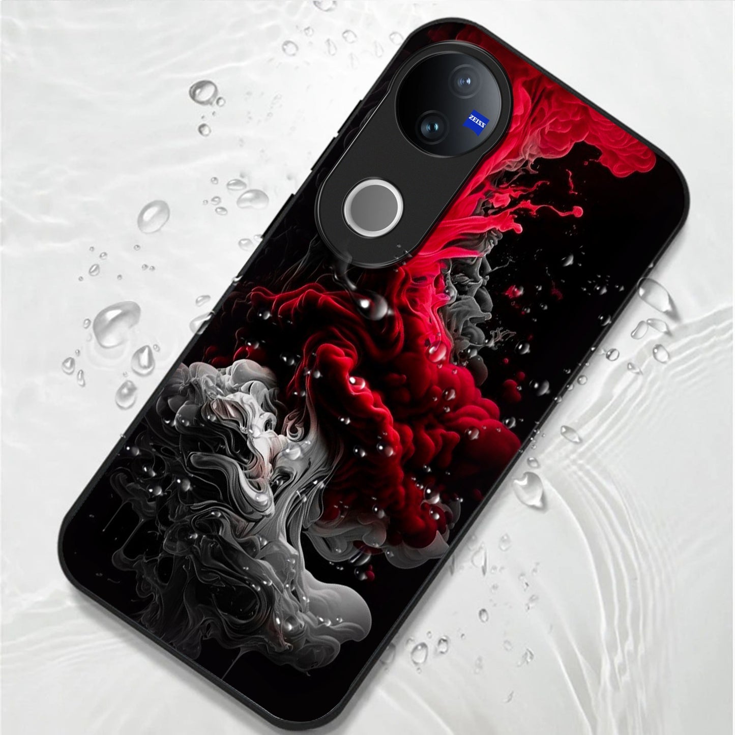 Vivo V50 5G Premium Acrylic Shockproof Glass Back Case (Infernal Drift)