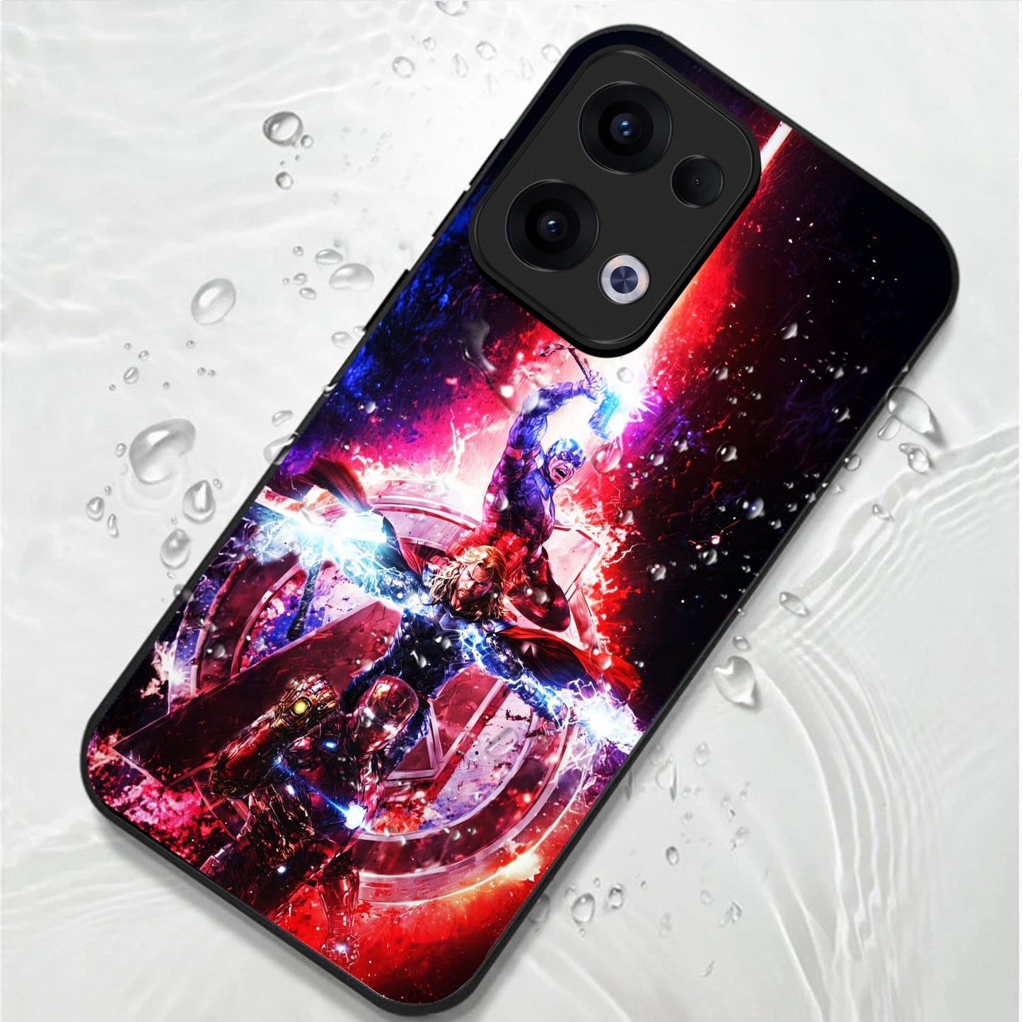Oppo Reno 13 5G Premium Acrylic Shockproof Glass Back Case (Infinity Blaster)