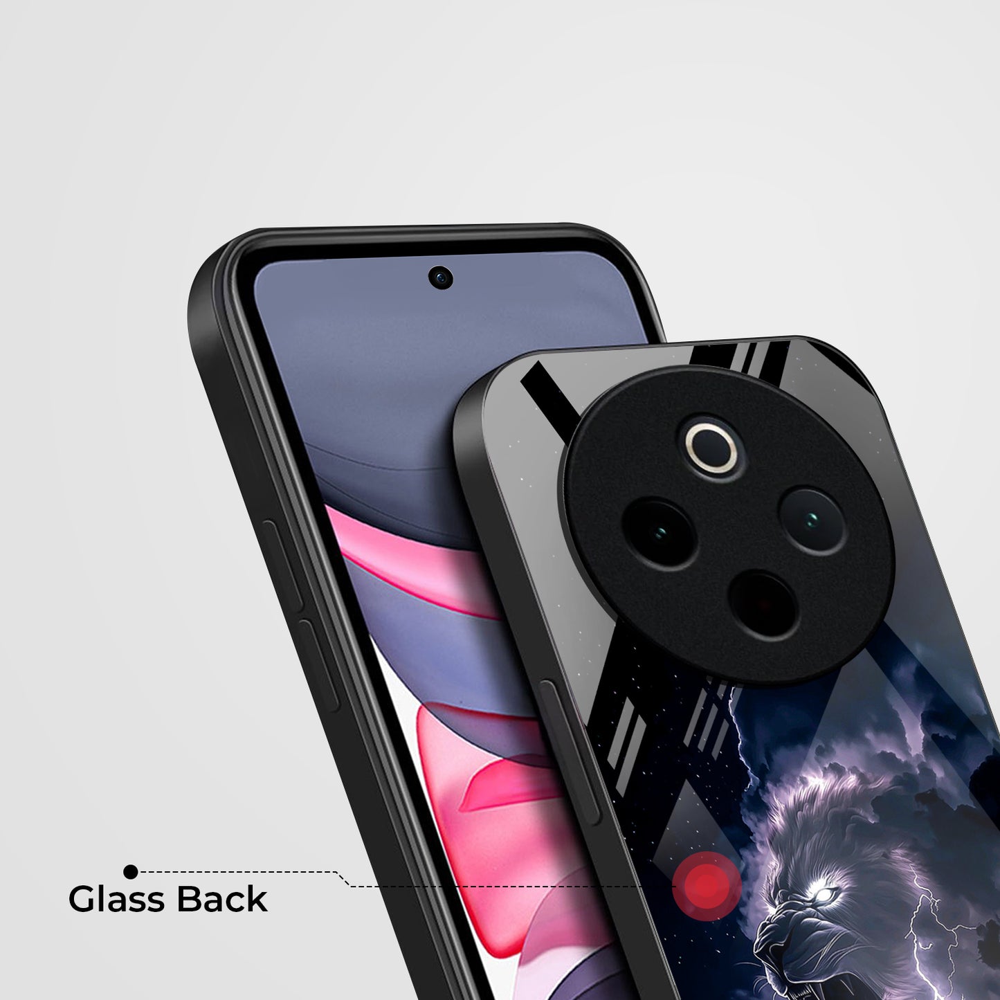 Vivo T4 5G Premium Acrylic Shockproof Glass Back Case (Storm King)