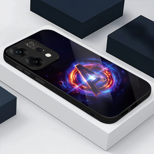 Oppo Reno 14 5G Premium Acrylic Shockproof Glass Back Case (Endgame Impact)