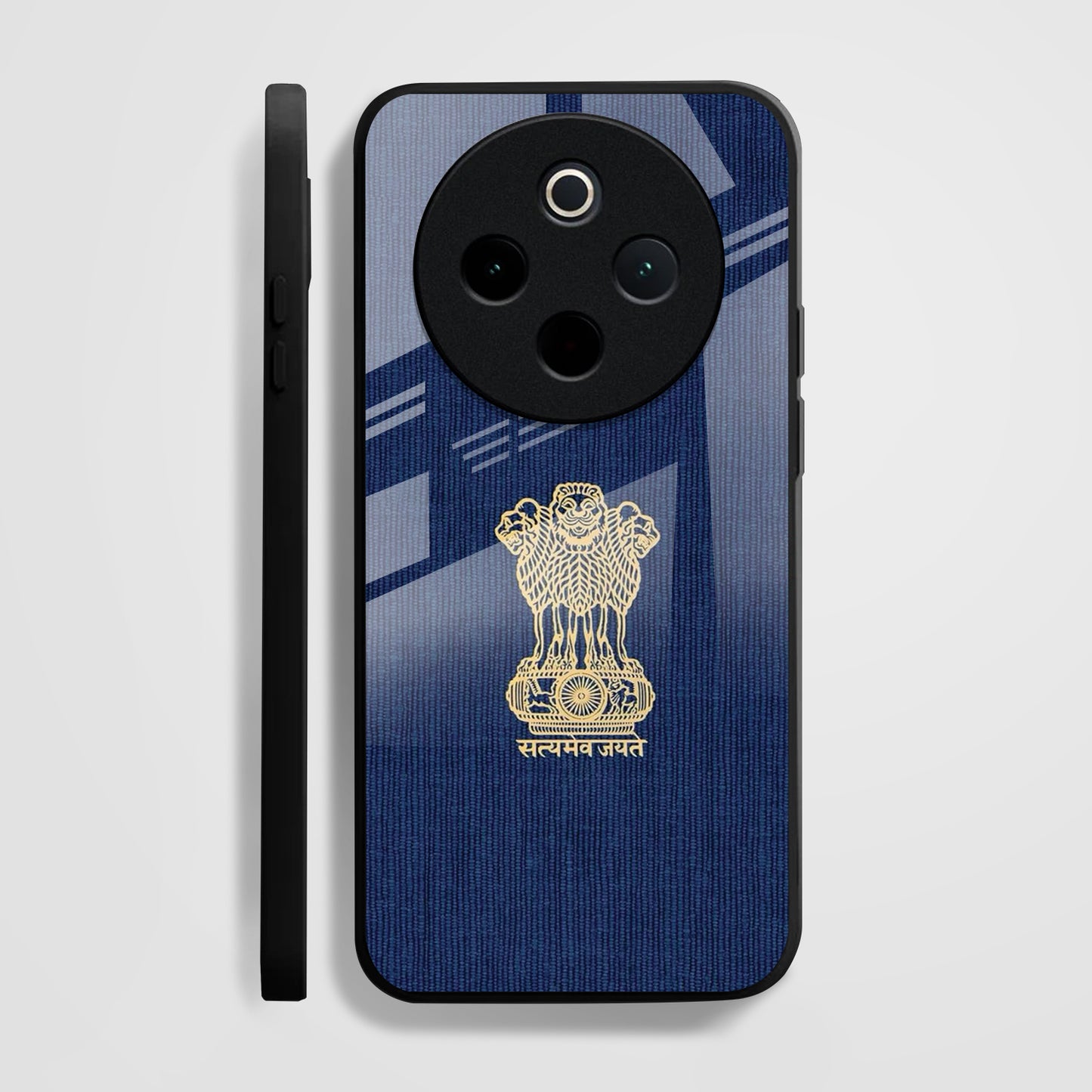 Vivo T4 5G Premium Acrylic Shockproof Glass Back Case (Nation Pride)