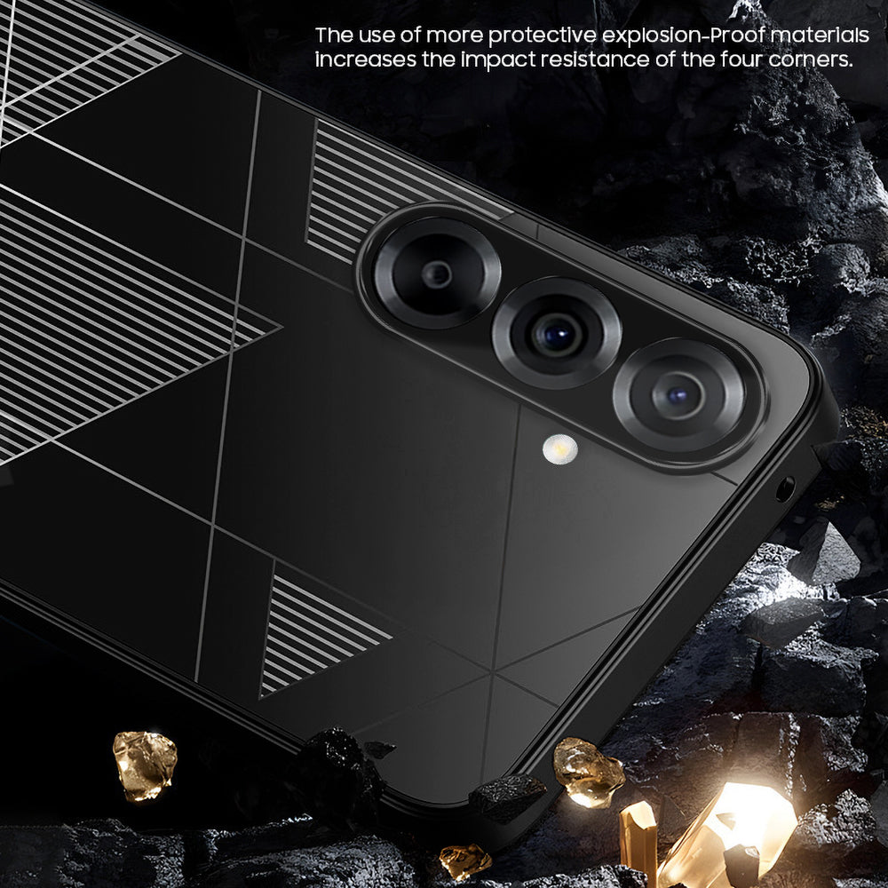 Samsung Galaxy A56 5G Triangle Pattern Matte Back Shockproof Case