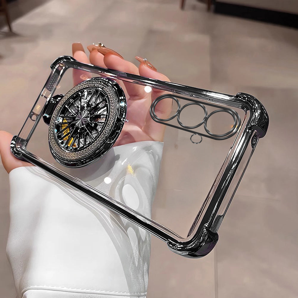 Samsung Galaxy M56 5G Premium Stress Buster Wheel Rotating Shockproof Airbags Case