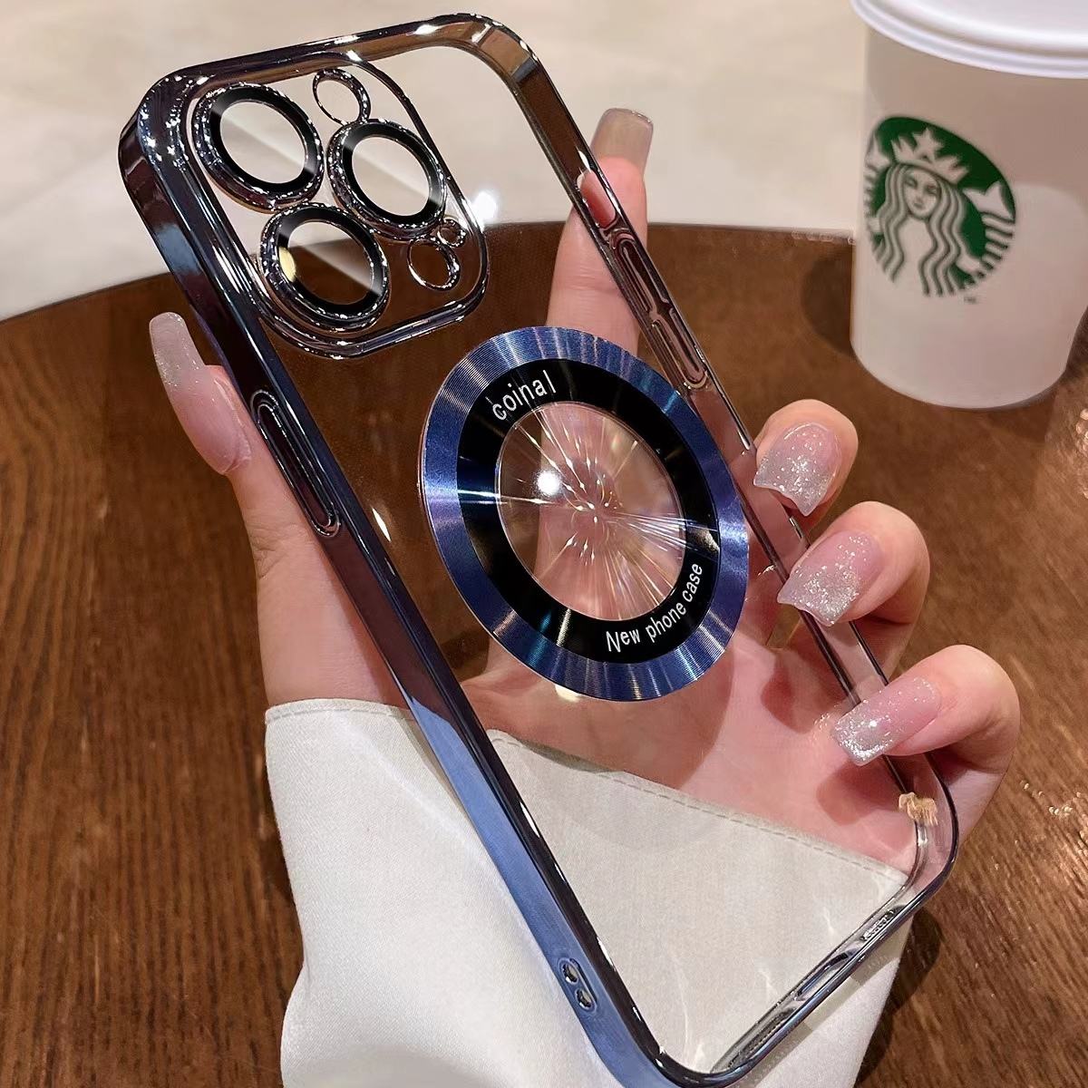 iPhone 14/15 Pro Electroplated MagSafe Suction iPhone Case