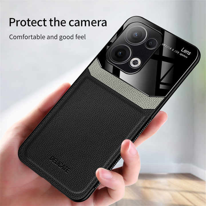 Oppo Reno13 5G Premium Leather Lens Protective Case