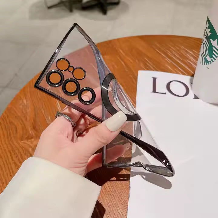 Transparent Electroplated Magnetic Phone Case for Samsung S23 Ultra & S24 Ultra