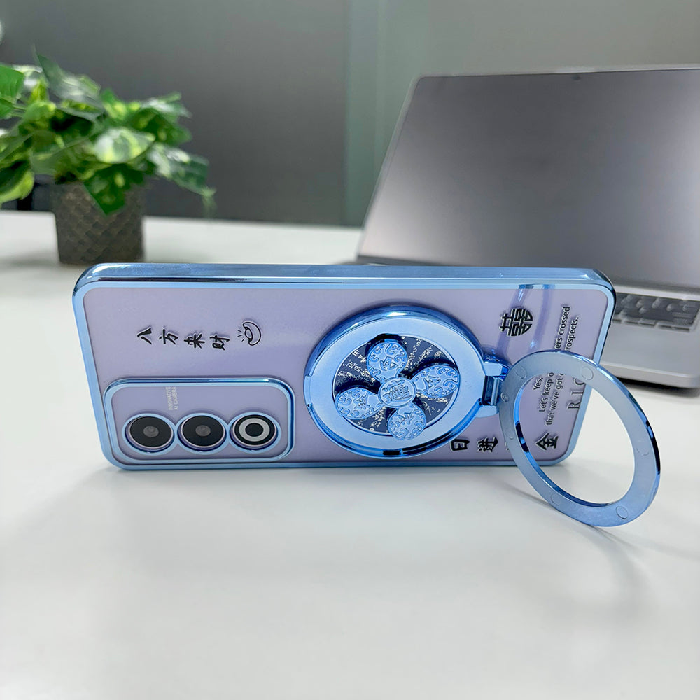 Oppo K12X (5G) Rich Manifestation Reflective Fidget Rotating Back Case