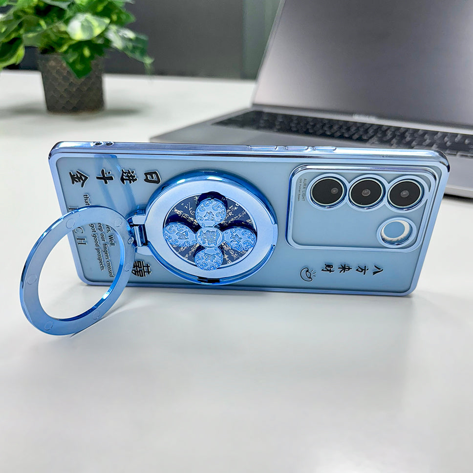 Vivo V27 5G Rich Manifestation Reflective Fidget Rotating Back Case